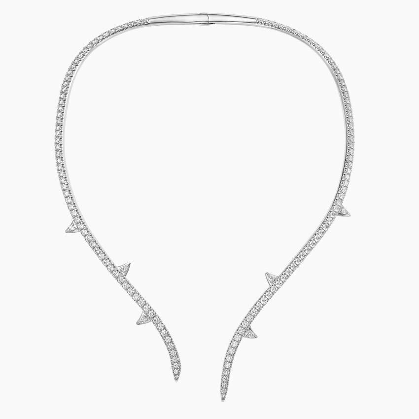 Elmas Gölgesi Model 10.00 karat Yuvarlak Kesim Laboratuvar Pırlanta Kolye 18K - Bold Diamonds