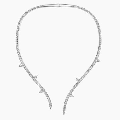 Elmas Gölgesi Model 10.00 karat Yuvarlak Kesim Laboratuvar Pırlanta Kolye 18K - Bold Diamonds