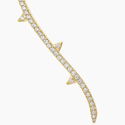 Elmas Gölgesi Model 10.00 karat Yuvarlak Kesim Laboratuvar Pırlanta Kolye 18K - Bold Diamonds