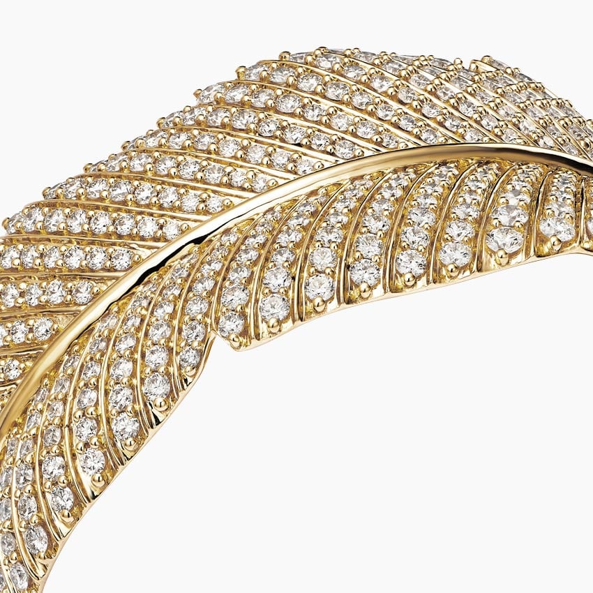 Yaprak Model 13.00 Karat Yuvarlak Kesim Laboratuvar Pırlanta Bileklik 18K - Bold Diamonds