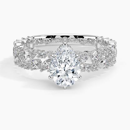 2.00 Damla Kesim Özel Tasarım Tektaş Laboratuvar Pırlanta Yüzük - Aylora