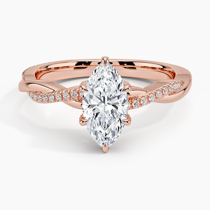 1.60 Carat Princess Halo Design Solitaire Lab Diamond Ring 18K - Florina 