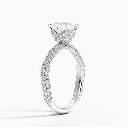 1.75 Prenses Kesim Hidden Halo Tasarım Tektaş Laboratuvar Pırlanta Yüzük - Filara