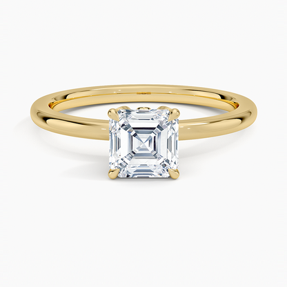 1.60 Carat Princess Halo Design Solitaire Lab Diamond Ring 18K - Florina 