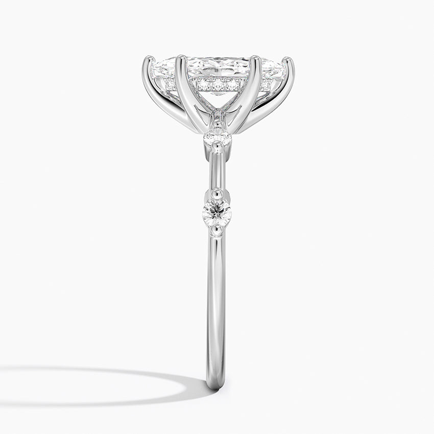 1.20 Karat Marquise Kesim Hidden Halo Tasarım Tektaş Laboratuvar Pırlanta Yüzük - Nice