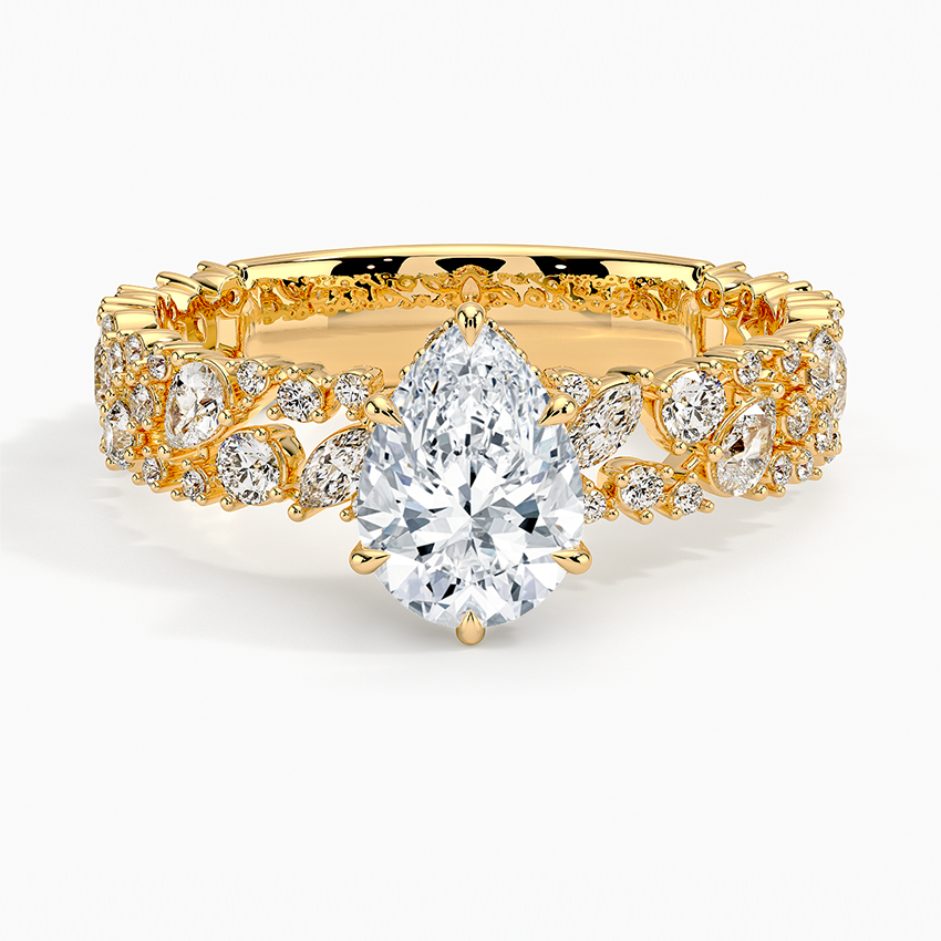 2.00 Damla Kesim Özel Tasarım Tektaş Laboratuvar Pırlanta Yüzük - Aylora