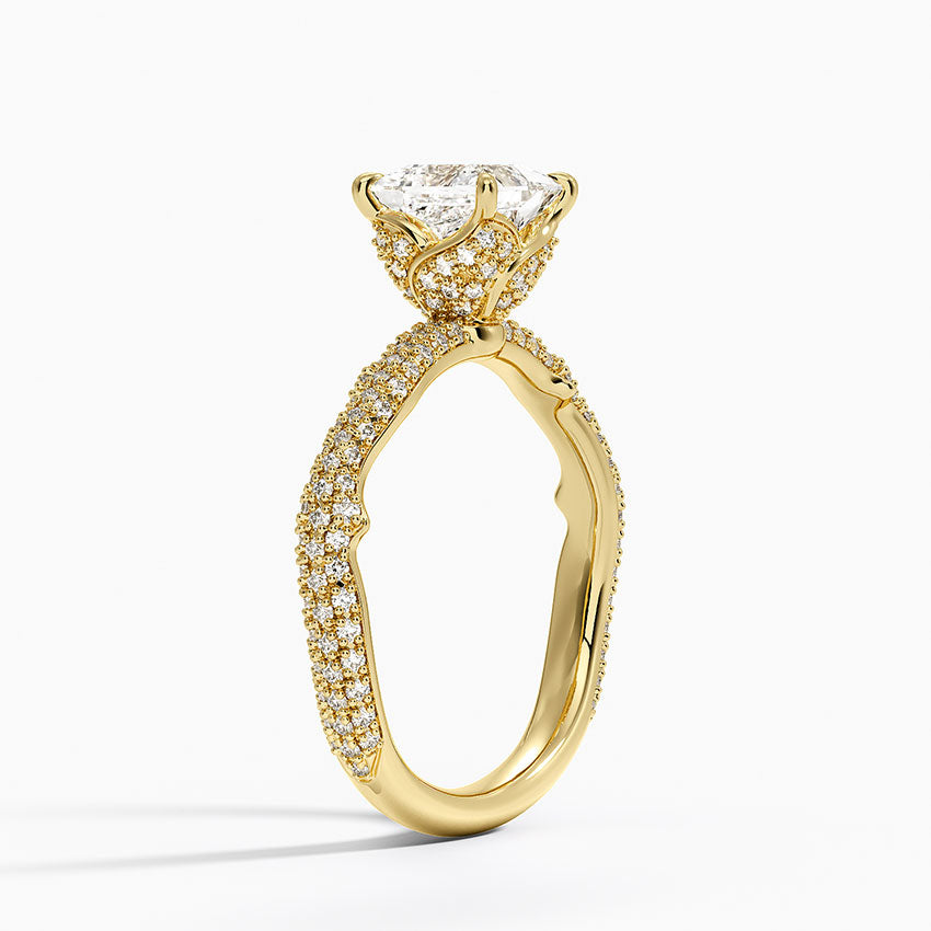 1.75 Prenses Kesim Hidden Halo Tasarım Tektaş Laboratuvar Pırlanta Yüzük - Filara