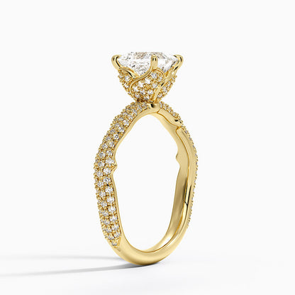 1.75 Prenses Kesim Hidden Halo Tasarım Tektaş Laboratuvar Pırlanta Yüzük - Filara