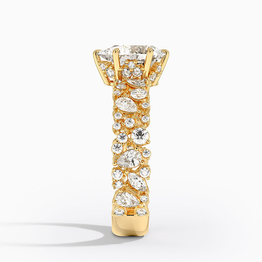 2.00 Damla Kesim Özel Tasarım Tektaş Laboratuvar Pırlanta Yüzük - Aylora