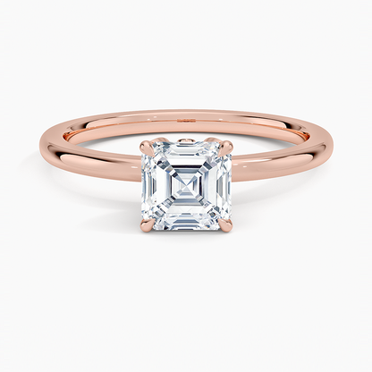 1.60 Carat Princess Halo Design Solitaire Lab Diamond Ring 18K - Florina 