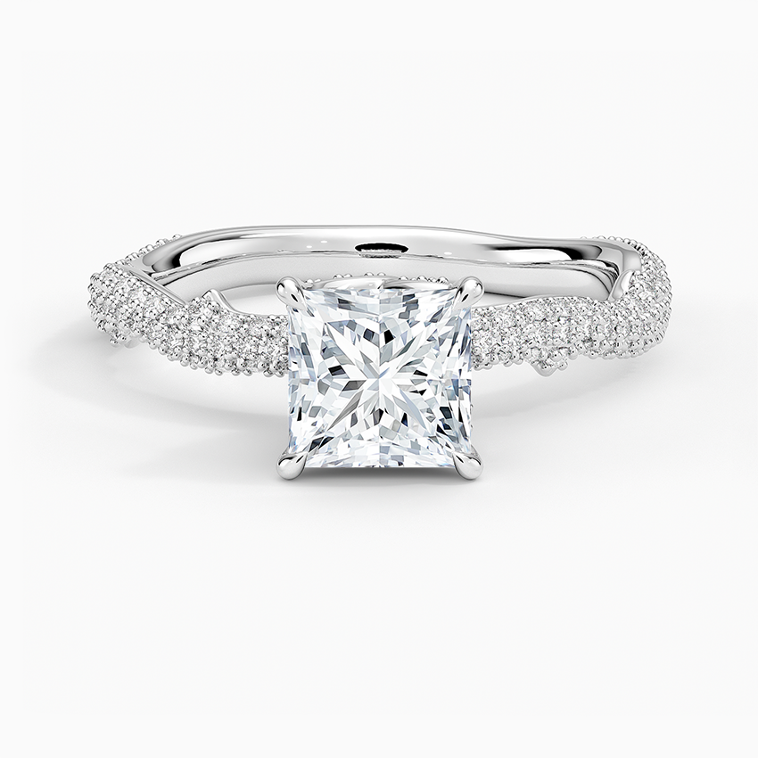 1.75 Prenses Kesim Hidden Halo Tasarım Tektaş Laboratuvar Pırlanta Yüzük - Filara