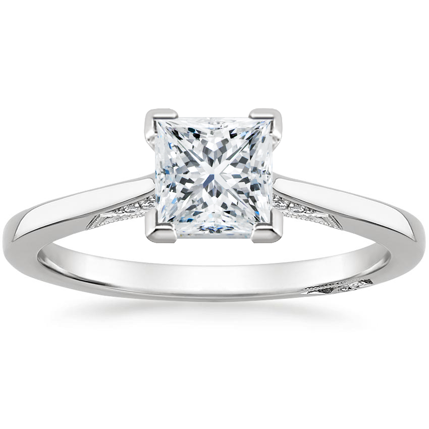 1.25 Prenses Kesim Hidden Halo Tasarım Tektaş Laboratuvar Pırlanta Yüzük - Telara