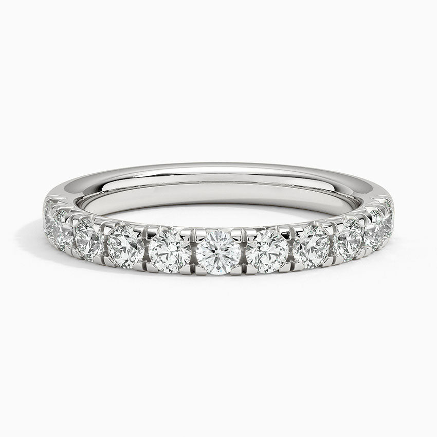 Yarım Tur 1.00 Karat Yuvarlak Kesim Laboratuvar Pırlanta Yüzük 18K - Bold Diamonds
