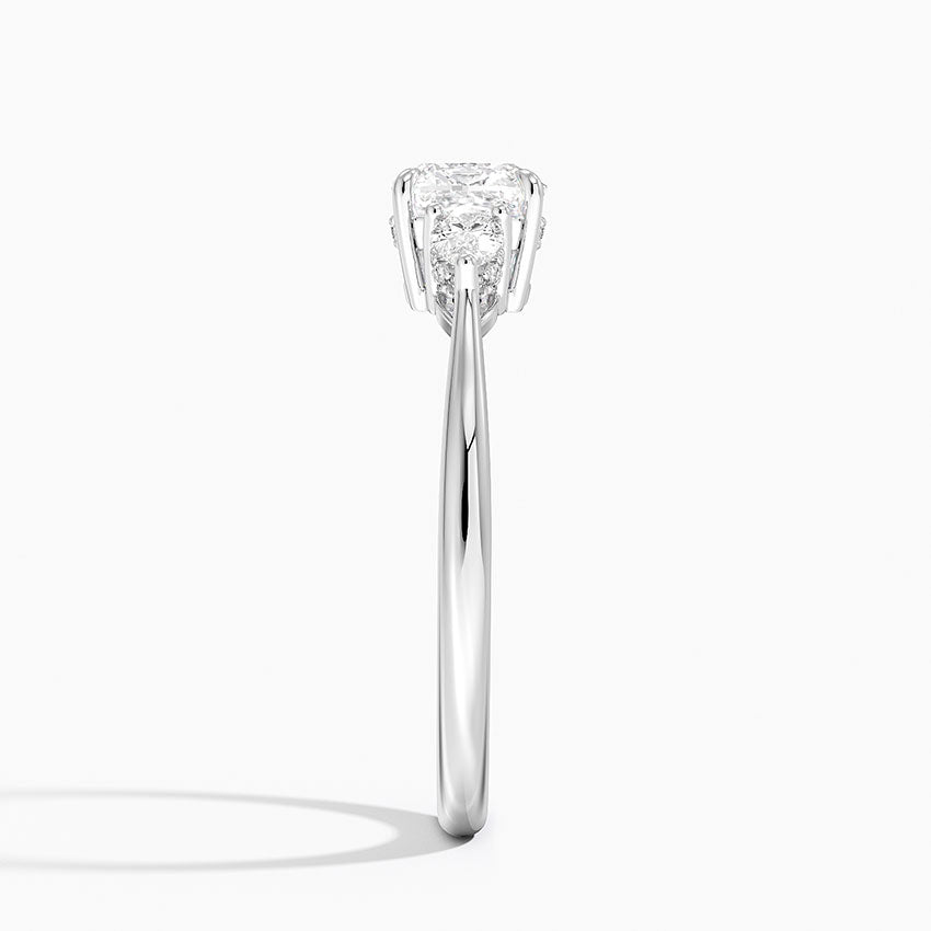 1.60 Carat Princess Halo Design Solitaire Lab Diamond Ring 18K - Florina 
