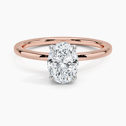 1.60 Carat Princess Halo Design Solitaire Lab Diamond Ring 18K - Florina 