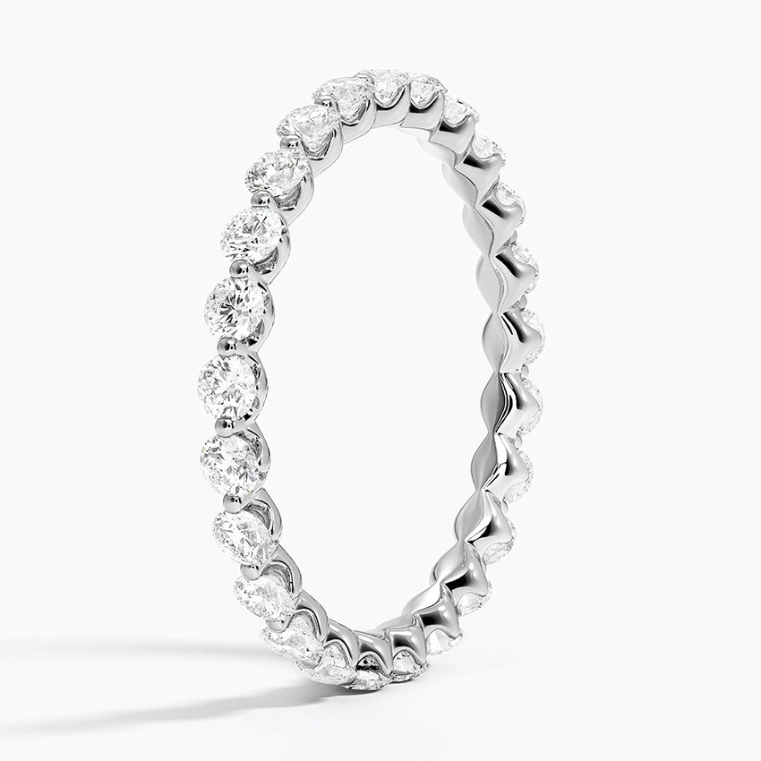 Tam Tur 1.00 Karat Yuvarlak Kesim Laboratuvar Pırlanta Yüzük 18K - Bold Diamonds