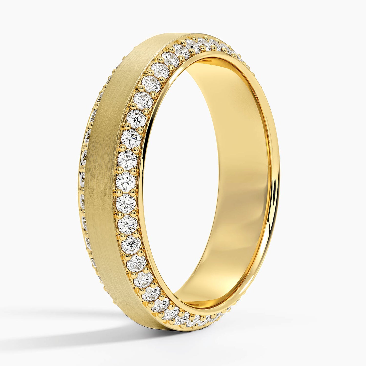 Özel Tasarım Alyans 1,00 Karat Yuvarlak Kesim Laboratuvar Pırlanta Yüzük 18K - Bold Diamonds