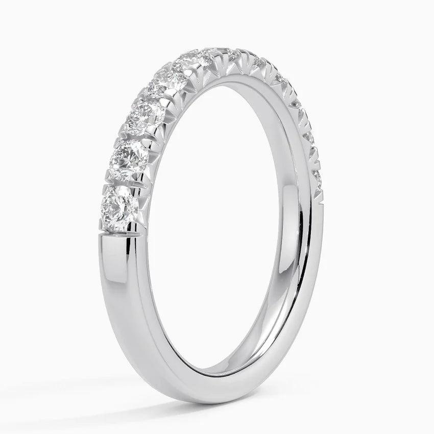 Yarım Tur 1.00 Karat Yuvarlak Kesim Laboratuvar Pırlanta Yüzük 18K - Bold Diamonds