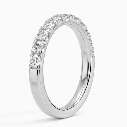 Yarım Tur 1.00 Karat Yuvarlak Kesim Laboratuvar Pırlanta Yüzük 18K - Bold Diamonds