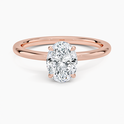 1.60 Carat Princess Halo Design Solitaire Lab Diamond Ring 18K - Florina 