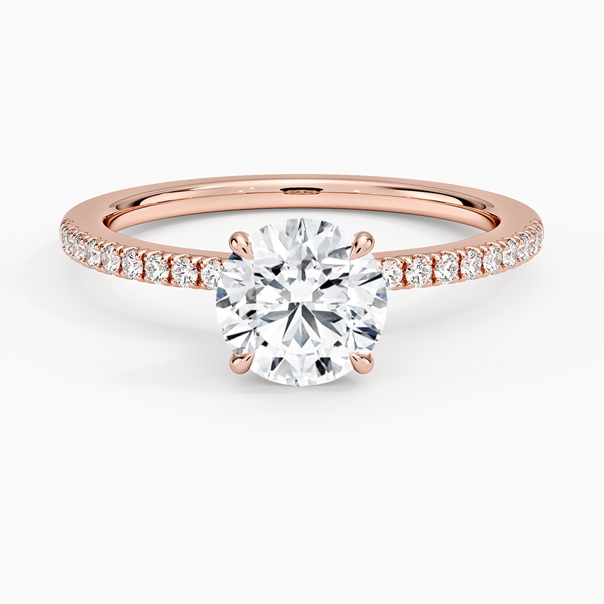 1.25 Karat Hidden Halo Tasarım Tektaş Laboratuvar Pırlanta Yüzük - Filora - Bold Diamonds