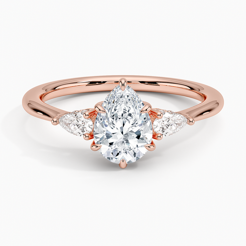 1.60 Carat Princess Halo Design Solitaire Lab Diamond Ring 18K - Florina 