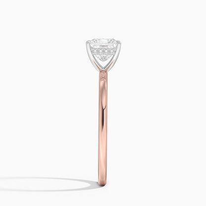1.60 Carat Princess Halo Design Solitaire Lab Diamond Ring 18K - Florina 