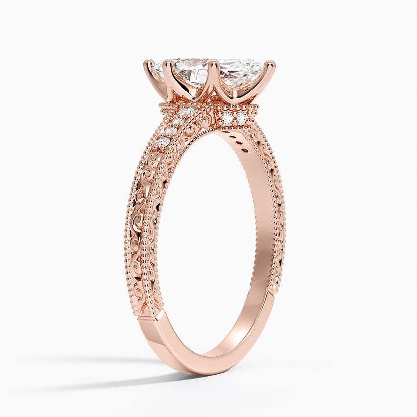 1.15 Karat Marquise Kesim Hidden Halo Tasarım Tektaş Laboratuvar Pırlanta Yüzük - Venice
