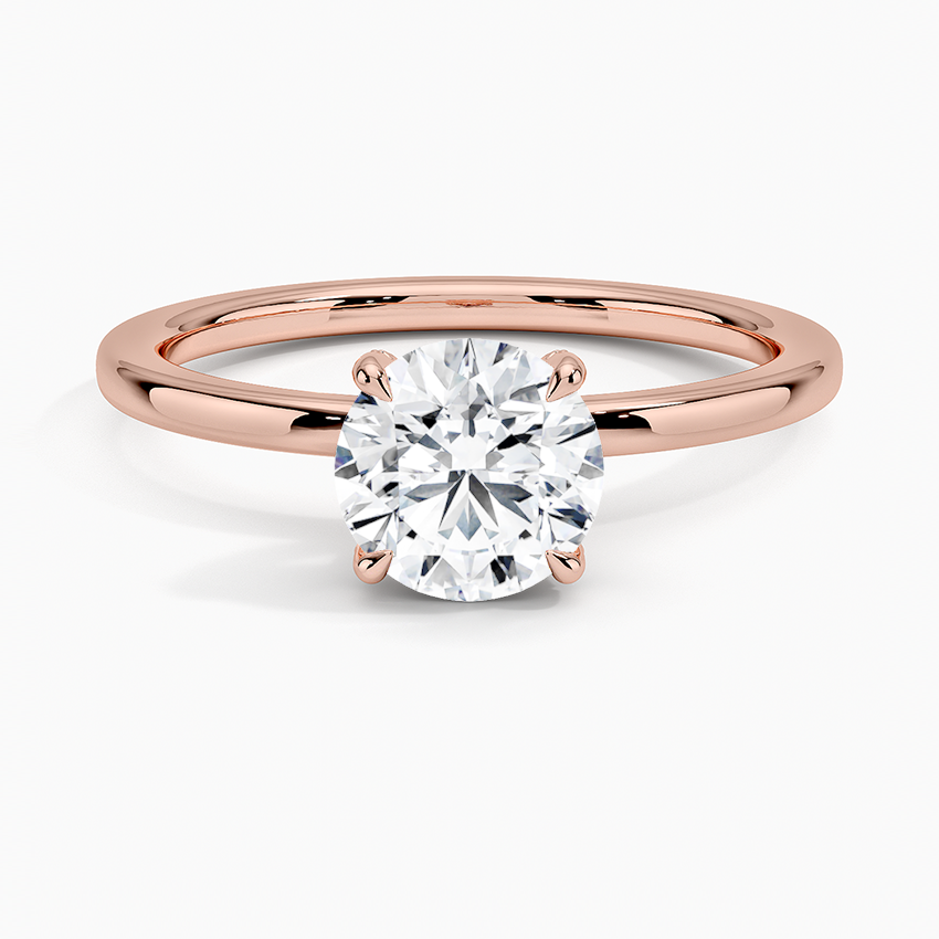 1.15 Karat Hidden Halo Tasarım Tektaş Laboratuvar Pırlanta Yüzük - Gilora - Bold Diamonds