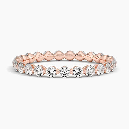 Tam Tur 3.00 Karat Yuvarlak Kesim Laboratuvar Pırlanta Yüzük 18K - Bold Diamonds