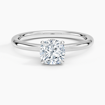 1.15 Cushion Kesim Hidden Halo Tasarım Tektaş Laboratuvar Pırlanta Yüzük - Vilora