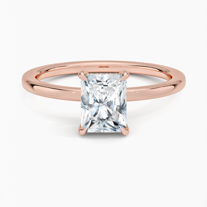1.60 Carat Princess Halo Design Solitaire Lab Diamond Ring 18K - Florina 