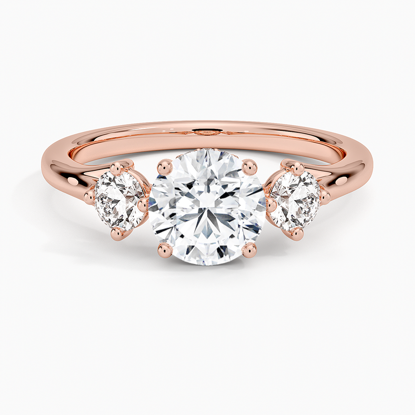 1.50 Karat Yuvarlak Kesim Hidden Halo Tasarım Tektaş Laboratuvar Pırlanta Yüzük - Madrid - Bold Diamonds