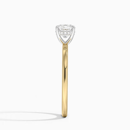 1.60 Carat Princess Halo Design Solitaire Lab Diamond Ring 18K - Florina 