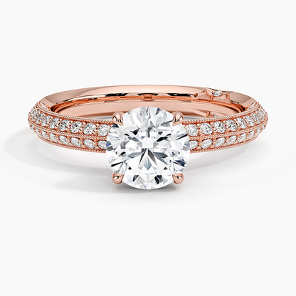 1.50 Yarım Tur Tasarım Tektaş Laboratuvar Pırlanta Yüzük - Selara