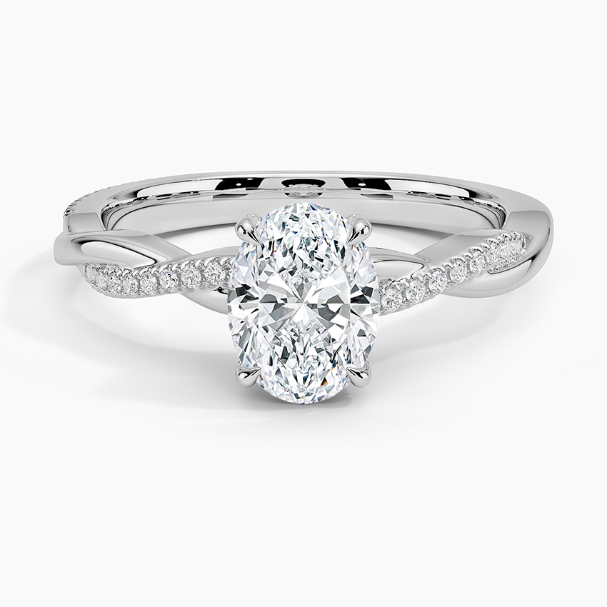 1.60 Carat Princess Halo Design Solitaire Lab Diamond Ring 18K - Florina 