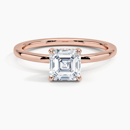 1.60 Carat Princess Halo Design Solitaire Lab Diamond Ring 18K - Florina 