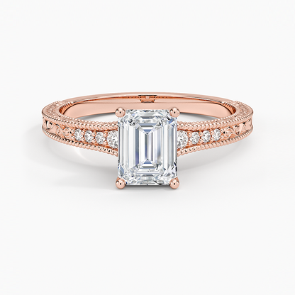 1.60 Carat Princess Halo Design Solitaire Lab Diamond Ring 18K - Florina 