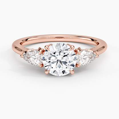 1.60 Carat Princess Halo Design Solitaire Lab Diamond Ring 18K - Florina 