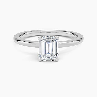 1.60 Carat Princess Halo Design Solitaire Lab Diamond Ring 18K - Florina 
