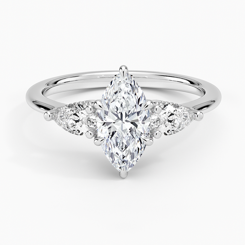 1.60 Carat Princess Halo Design Solitaire Lab Diamond Ring 18K - Florina 