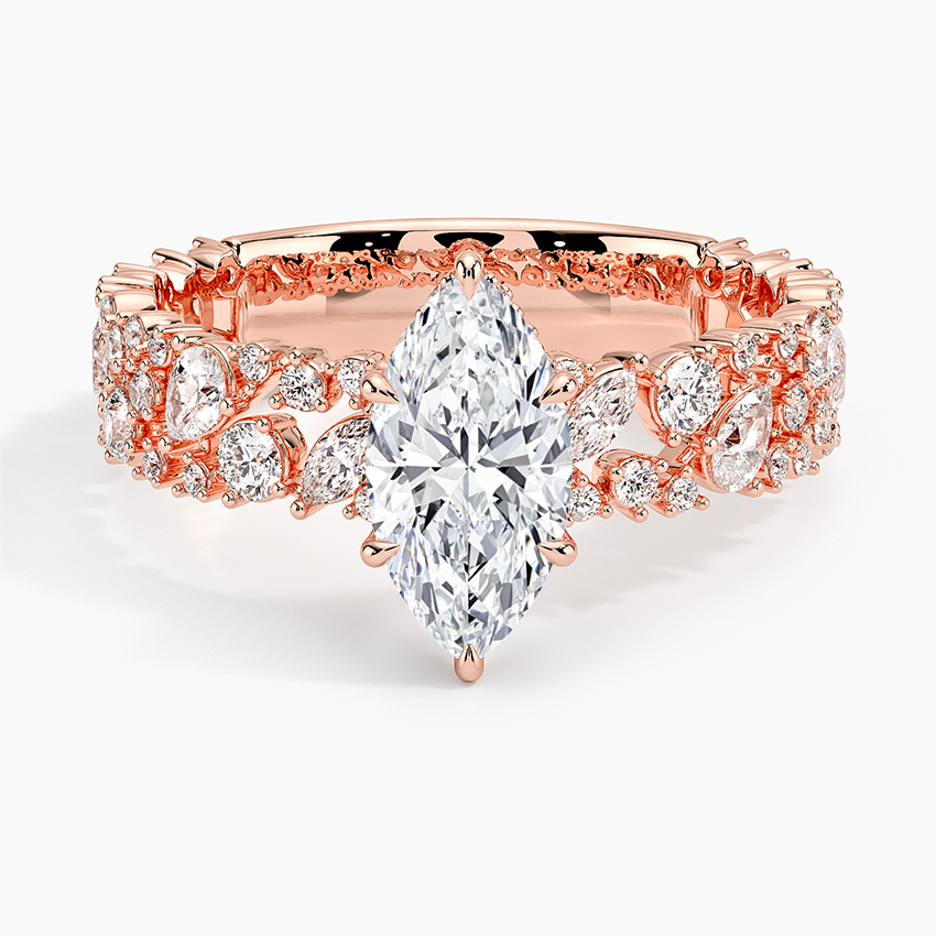 2.00 Marquise Kesim Özel Tasarım Tektaş Laboratuvar Pırlanta Yüzük - Aylora