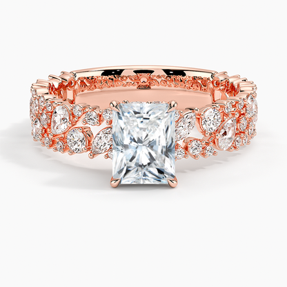 2.00 Radiant Kesim Özel Tasarım Tektaş Laboratuvar Pırlanta Yüzük - Aylora