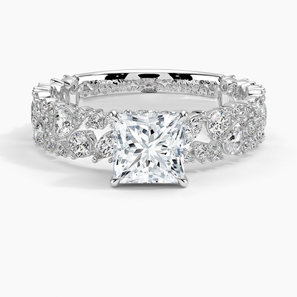 2.00 Prenses Kesim Özel Tasarım Tektaş Laboratuvar Pırlanta Yüzük - Aylora