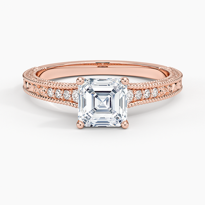 1.60 Carat Princess Halo Design Solitaire Lab Diamond Ring 18K - Florina 