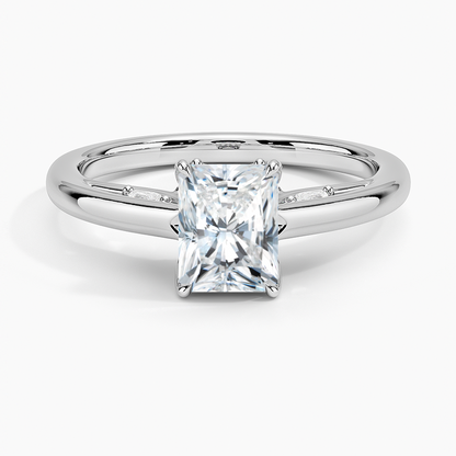 1.30 Radiant Kesim Hidden Halo Tasarım Tektaş Laboratuvar Pırlanta Yüzük - Dalara