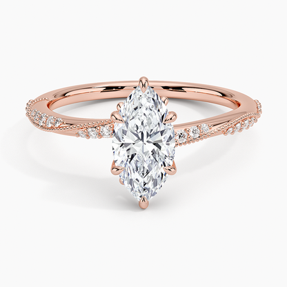 1.60 Carat Princess Halo Design Solitaire Lab Diamond Ring 18K - Florina 