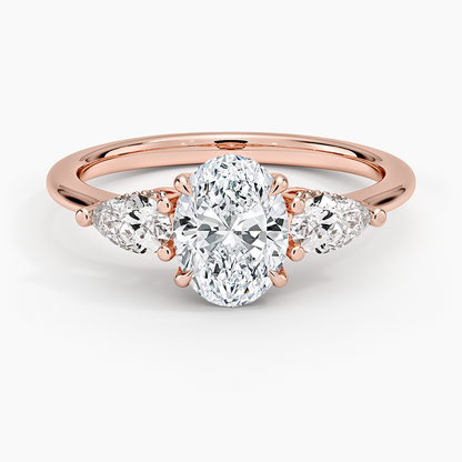 1.60 Carat Princess Halo Design Solitaire Lab Diamond Ring 18K - Florina 