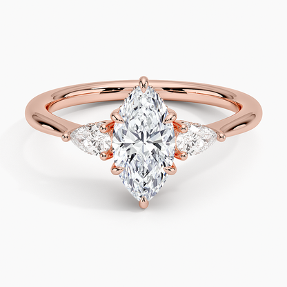 1.60 Carat Princess Halo Design Solitaire Lab Diamond Ring 18K - Florina 