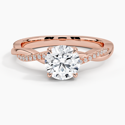 1.60 Carat Princess Halo Design Solitaire Lab Diamond Ring 18K - Florina 